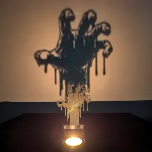 Halloween divertente ombra portacandela scrivania decorazione creativa ornamento