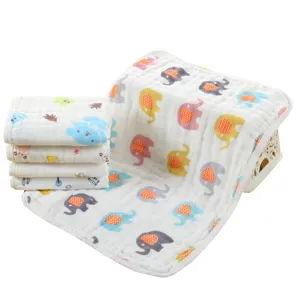 Lingettes pour bébé en coton doux, serviettes de toilette en gaze absorbante pour enfants.