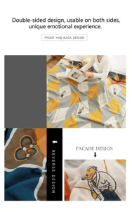 5-layer cotton gauze blanket detail, dual-sided argyle pattern with cute bear embroidery.