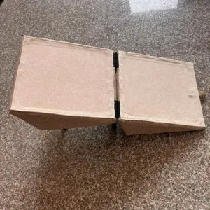 Split 2-in-1 pet stairs ramp for dogs and cats, foldable fabric pet steps for sofa bed.