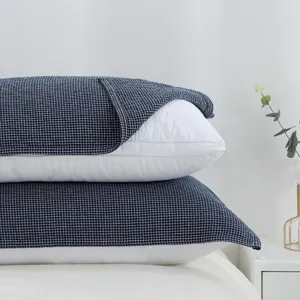 Japanese Style Cotton Gauze Thickened Soft Breathable Sweat Absorbent Pillow Towel Adult Couple Pillow Cover Home Bedding