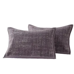 Comfortable cotton breathable gauze pillow covers set for couples, soft household bedding.