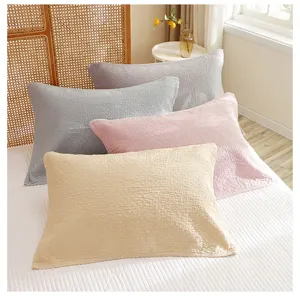 Pure cotton four-layer gauze pillow towel soft breathable bedroom home textile detail view
