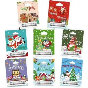 Ensemble de cartes d'argent de Noël 8 pcs cartes de vœux porte-espèces cadeau déco festif
