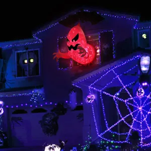 Halloween gonflable fantome lumineux decoration de cour interieure et exterieure