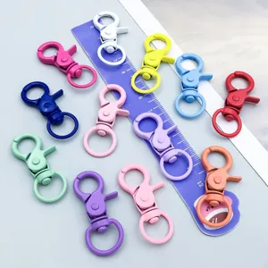 Moschettoni in lega colorata per la creazione di portachiavi e accessori fai da te