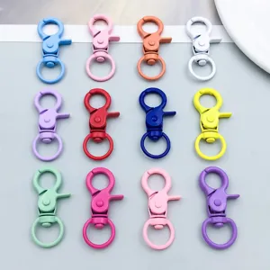 Ganci a Moschettone in Lega di Zinco Colorati Per la Creazione di Gioielli Fai-da-te Accessori Per Portachiavi Multicolore