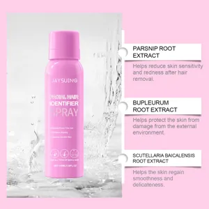Jaysuing facial hair identifier spray 100ml with plant extracts for smooth facial skin care.
