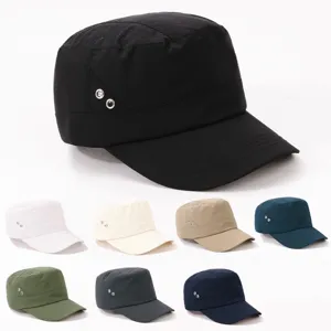 Casquette Plate de Randonnée Extérieure Unisexe en Nylon Respirant Protection Solaire Baseball Militaire Chapeau Sport Décontracté