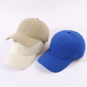 Classic cotton baseball cap set, soft top casual duck tongue hat for men and women, solid colors.