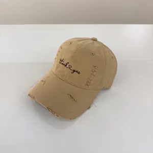 Cappellino da baseball ricamato e invecchiato per uomo e donna, cappello da sole casual con visiera.