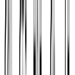 Detailed view of black and white vertical stripes fabric pattern design for custom caps.