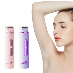 Portable electric hair remover with LED display, gentle underarm epilator for women daily use.