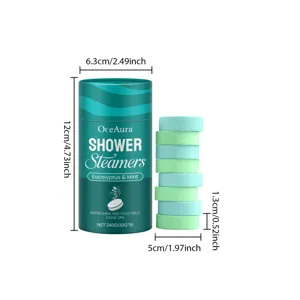 OceAura Eucalyptus Menta Doccia Compressresse 240g 8pz Aromaterapia Bagno Spa Domestica