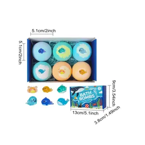 OCEAURA Badballen Cadeauset met Zeedieren en Speeltjes voor ontspannend kinderbad.