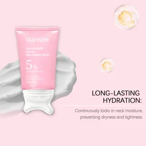 VIARELINE PDRN Collageen Nek Rimpel Crème met Gua Sha massagekop voor huidverzorging 90g