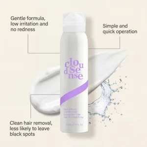 Gentle body hair removal spray 140ml painless smooth skin care for daily use effective clean