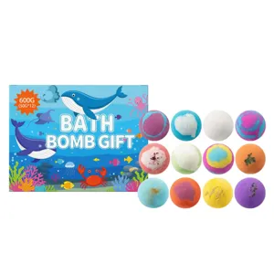 Bola de Baño para Niños con Juguetes Sorpresa Burbujas Coloridas Sal Marina Natural Cuidado Hidratante Regalo
