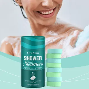 Pastiglie per Doccia Eucalipto e Menta Compresse da Bagno per Aromaterapia Fragranza Lunga Durata Spa Rilassante Cura Corpo