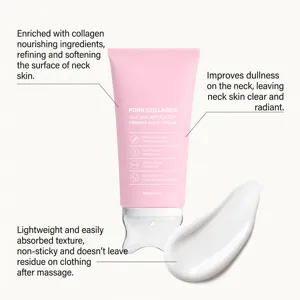PDRN Collageen Verstevigende Halscrème met Gua Sha Applicator 90g Voedende Anti-Aging Huidverzorging
