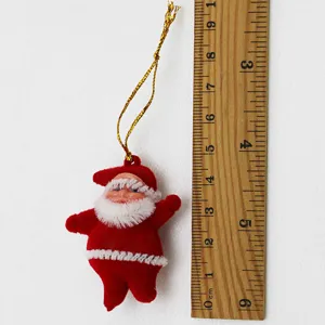5cm mini Babbo Natale decorazione per albero di Natale ciondolo rosso festivo grazioso