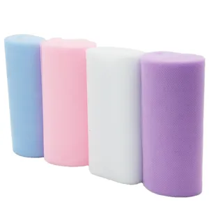 15cm wide tulle roll for wedding party decoration, colorful mesh fabric for DIY crafts.
