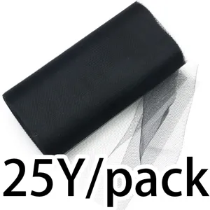 Black tulle roll 15cm width for wedding party decoration, craft and DIY veil making details.