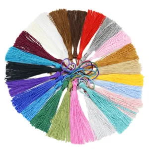 Colorful DIY Tassels Polyester Fringe Pendants For Jewelry Making Earrings Bookmark Curtain Home Textile Craft