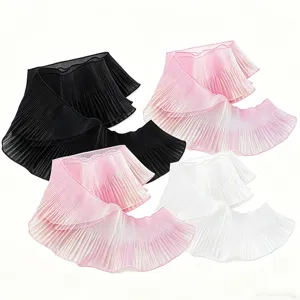 12cm pleated mesh ruffle trim detail, perfect for garment sewing, floral wrapping and DIY crafts.