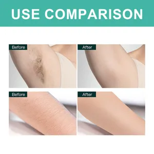 Bandes de cire depilatoire comparaison d'utilisation detail peau douce et sans poils.