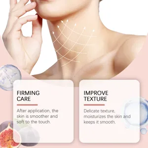 Imagen de detalle de crema reafirmante de cuello con retinol Hoygi para suavizar la piel.