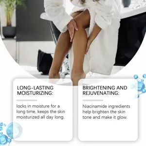 Body scrub moisturizing cream with niacinamide for long lasting hydration and glowing skin care