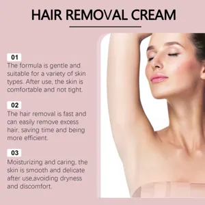 Gentle hair removal cream for smooth skin, moisturizing formula for body care and gentle cleansing.