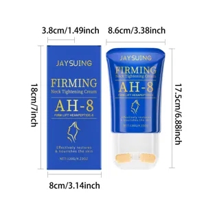 Jaysuing firming neck tightening cream with roller massager, anti-aging skin care 120g