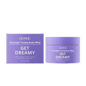 OUHOE overnight toning body whip cream 100g, firming and contouring body skin care moisturizer.