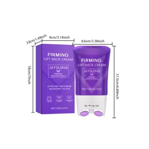 Crema reafirmante para el cuello Jaysuing con roller 120g cuidado antienvejecimiento.