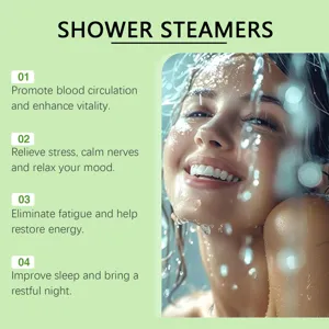 Enhance your shower experience with mint aroma steamers, designed to relieve stress and fatigue.