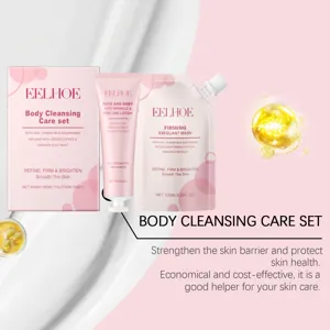 EELHOE Body Cleansing Care Set with AHA and Niacinamide for smooth and bright skin.