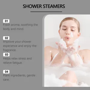 Pastillas de ducha de aromaterapia para baño relajante, cuidado corporal calmante.