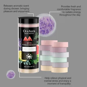 OceAura Pastillas De Aromaterapia Para Ducha Con Un Baño Relajante Y Fragancia Fresca!