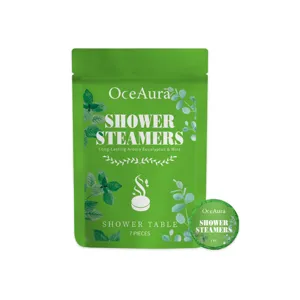 OceAura Eucalyptus Mint Shower Steamers 7Pcs Aromatherapy Relaxation Bath Tabs Fresh Aroma