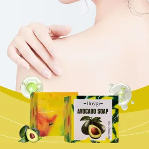 Natural Avocado Bath Soap Mild Moisturizing Deep Cleansing Nourishing Refreshing Body Soap For Daily Care
