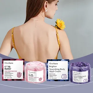OCEAURA Nourishing Body Wash Cream And Moisturizing Body Lotion Set Gentle Cleansing Skincare Body Care Products