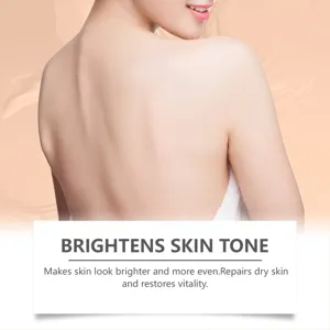 Body scrub detail showing smooth and glowing skin model back for gentle hydrating and care.