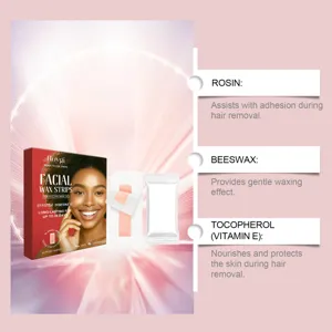 HOYGI facial wax strips for smooth skin, gentle hair removal for face, chin, lip care.