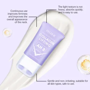 EELHOE Collagen Retinol Firming Neck Cream with Roller Massager for Neck Care 120g