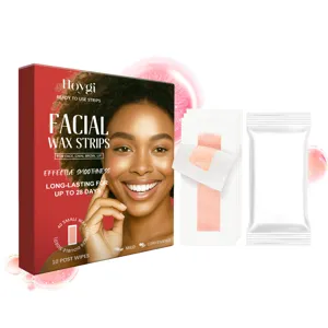 HOYGI facial hair removal wax strips, gentle and long-lasting smooth face care product.