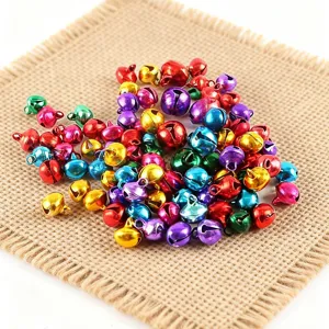 Christmas Colored Small Bells Metal Jingle Bells For Christmas Tree Holiday Party Decoration DIY Craft
