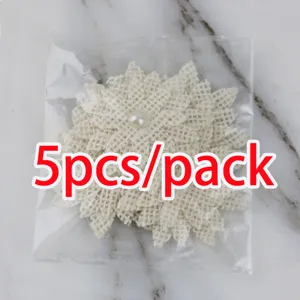Burlap sunflower fabric craft accessory sewing DIY 5 pcs per pack close up detail