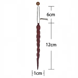 Weihnachtsbaum Eiszapfen Hängeanhänger 12cm Glitzer Dekoration Feiertag Party DIY Zubehör